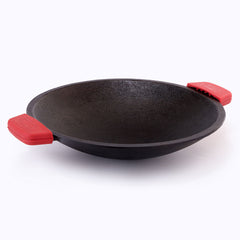 Forza Cast-iron Appachetty | 20cm | Made from Heavy-duty Cast-iron | For Appams, Dosas, Rotis | Naturally Non-stick | Uniform Heating, Slow Cooking | Chemical-free | Lifetime Warranty