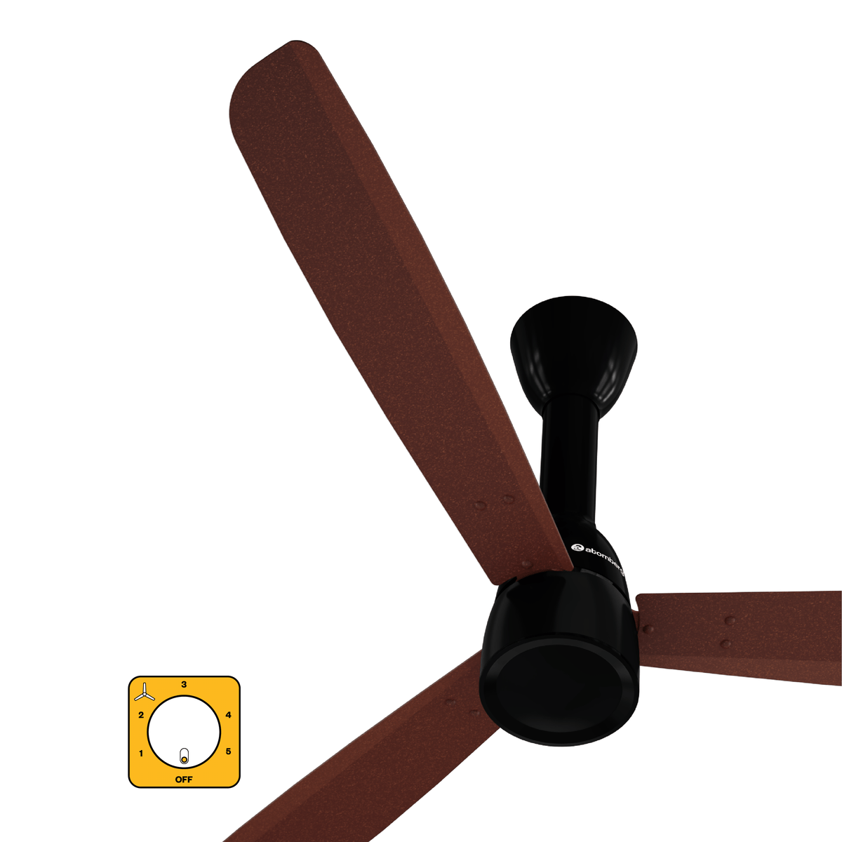 atomberg Renesa Prime Crest 1200mm BLDC Ceiling Fan with Regulator | 5 Star | Advance Air+ Technology | 235 CMM | Low Noise | Sleek Design | 3 Year Warranty (Copper Haze)