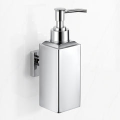 Plantex 304 Grade Stainless Steel Soap Dispenser for Wash Basin/Wall Mounted Soap Dispenser for Bathroom/Hotel/Restaurants - Pack of 1 (Regent-Chrome)-1