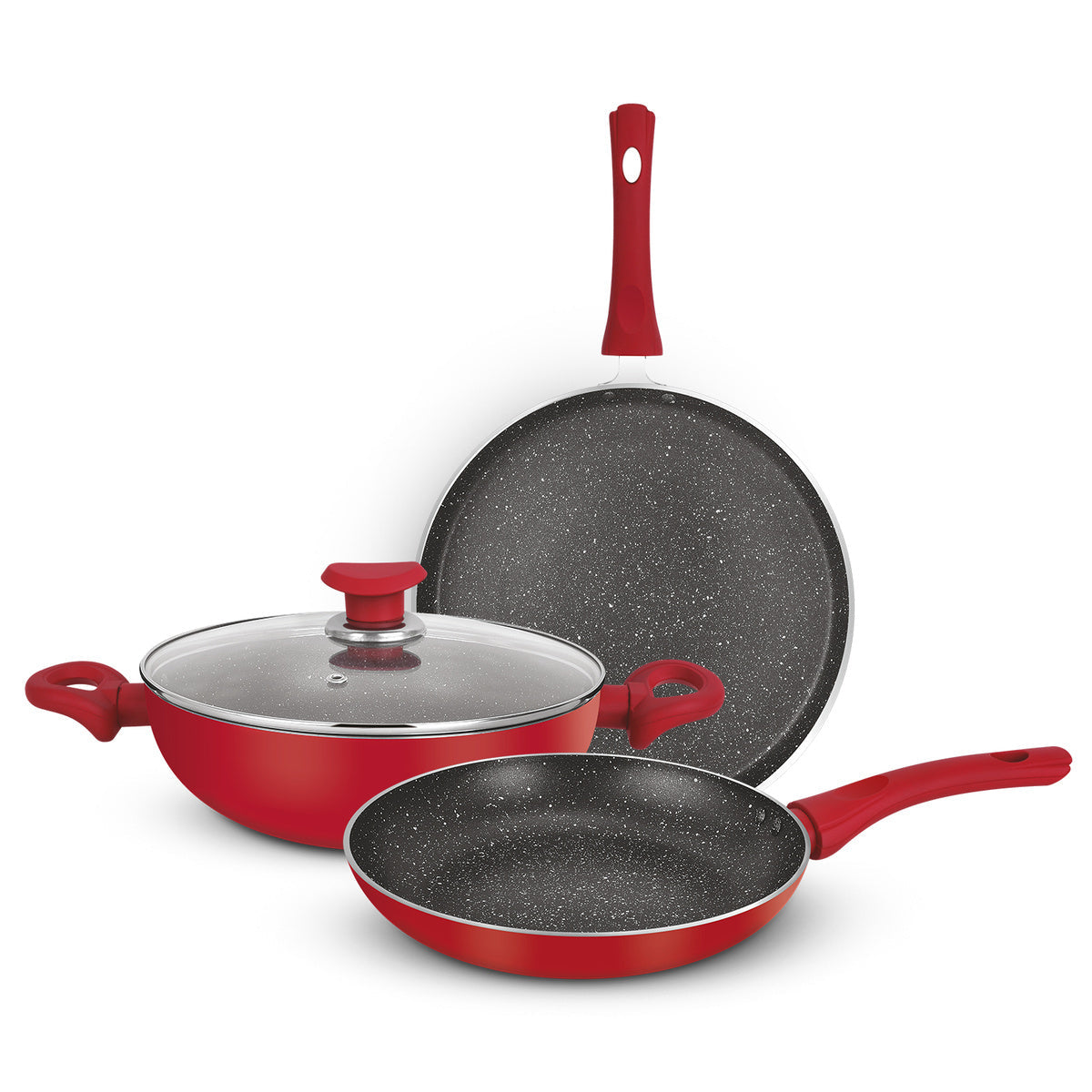 Bergner Bellini Plus Non-Stick 4 Pcs Cookware Set - Induction Bottom