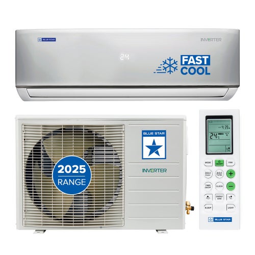 Bluestar DNU Series Split 5 in 1 Convertible 2 Ton 4 Star Inverter AC | AI Pro | 4 Way Swing | PM 2.5 Filter | 2024 Model | White (IC524DNUR)