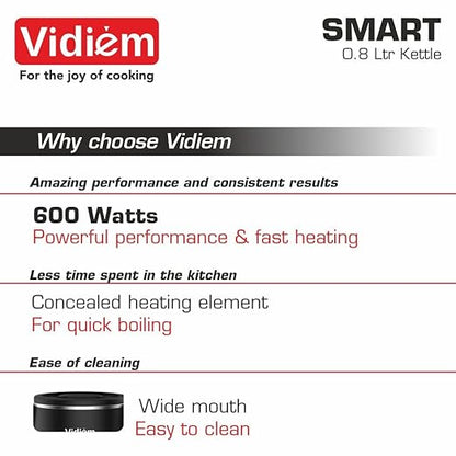 SMART VIDIEM 0.8 Ltr Electric Kettle