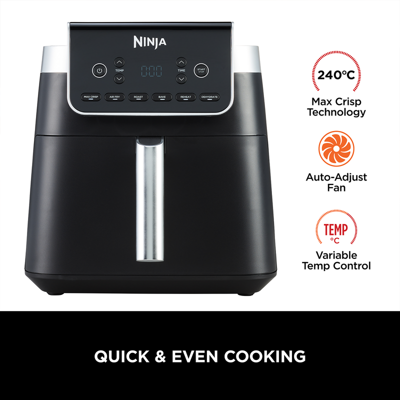 Ninja Air Fryer MAX PRO 6.2L (AF180IN) | Max Crisp Tech | Free from PTFE, PFOA & PFAS