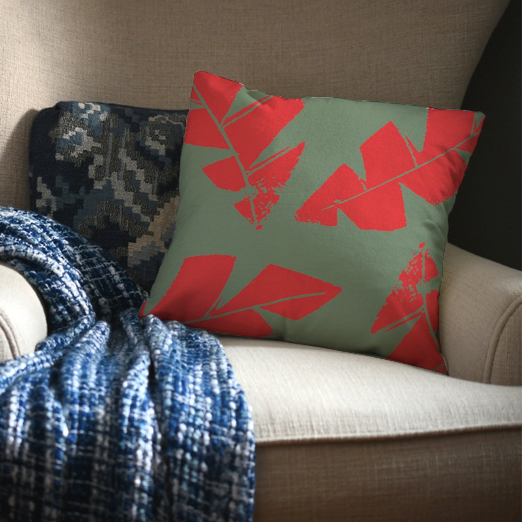 Outdoor Fabric Print Pillow 26
