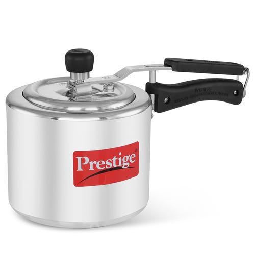 Prestige Nakshatra Svachh Aluminium Spillage Control Pressure Cooker (Silver)