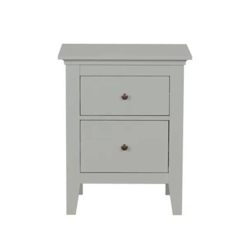 Wynmist Solid Wood 2 Drawer Nightstand