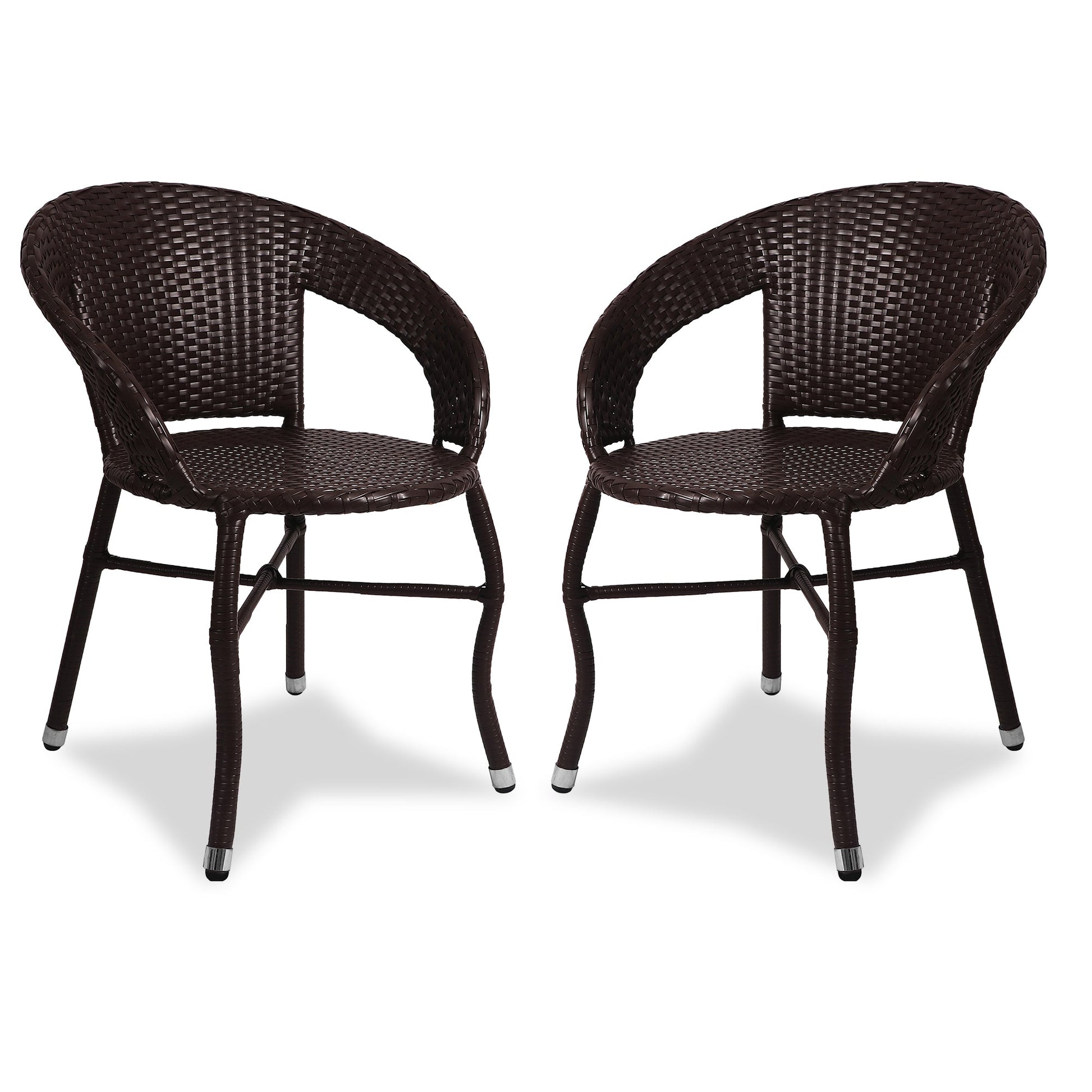 Emperor Outdoor Patio Seating Set 2 Chairs Set (Brown)