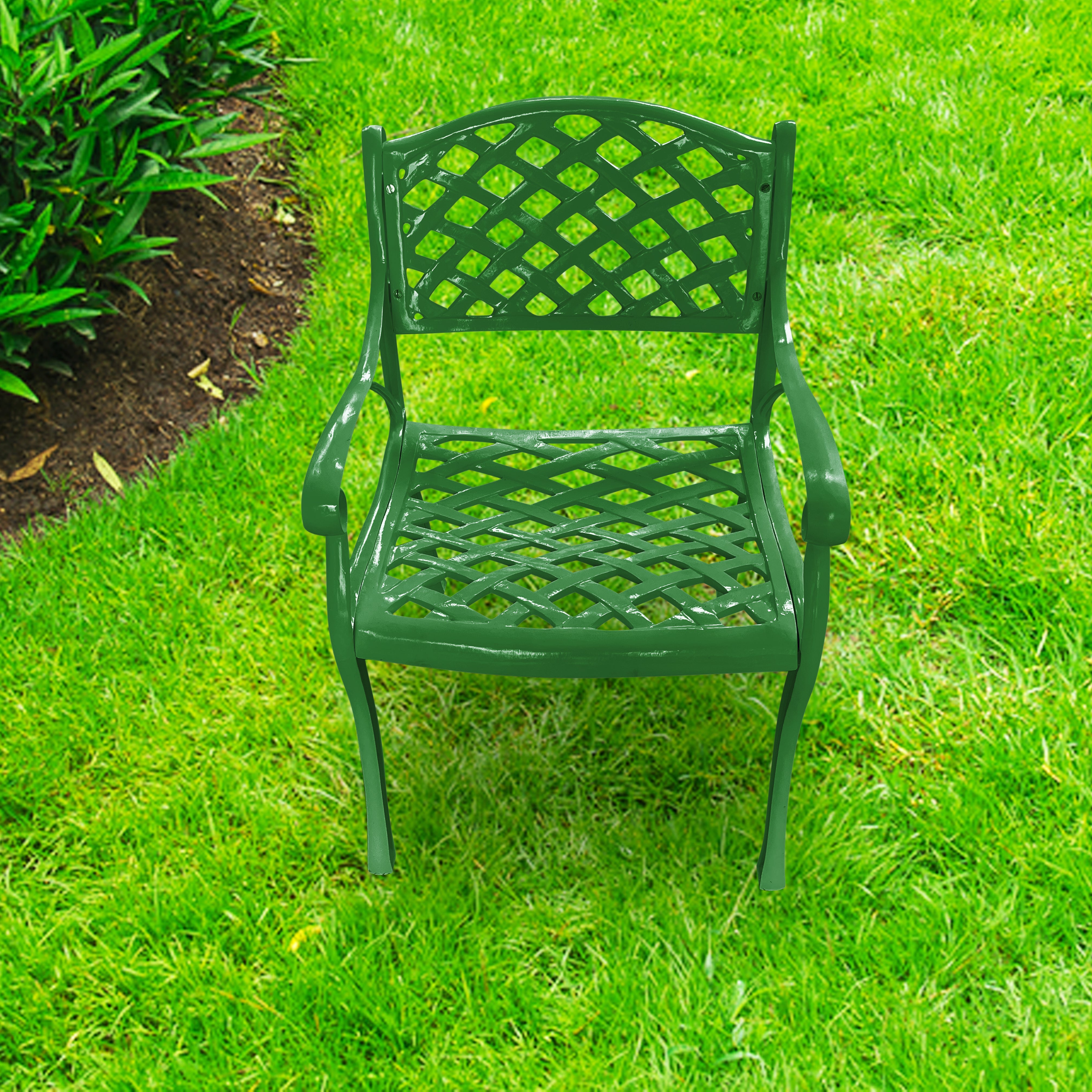 Ferri Cast Aluminium Garden Patio Single Seater Chair