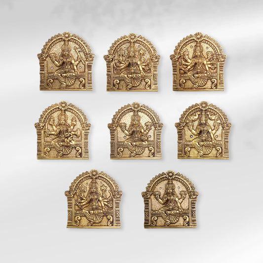Brass Ashtalakshmi Plates Set (6 Inch)