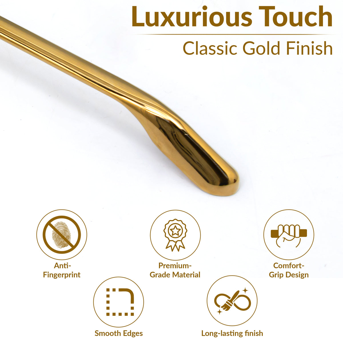 Plantex Cabinet Handle/288mm Handle for Wardrobe/Kitchen Handle/Pull-Push Handle for Home/Office - Pack of 1 (Gold) (Model APS-PH-101)-3