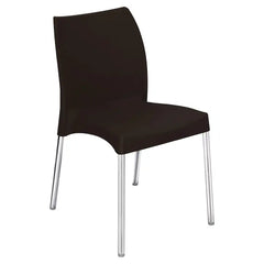 Nilkamal Novella 07 Plastic Armless Chair (Season Rust Brown)