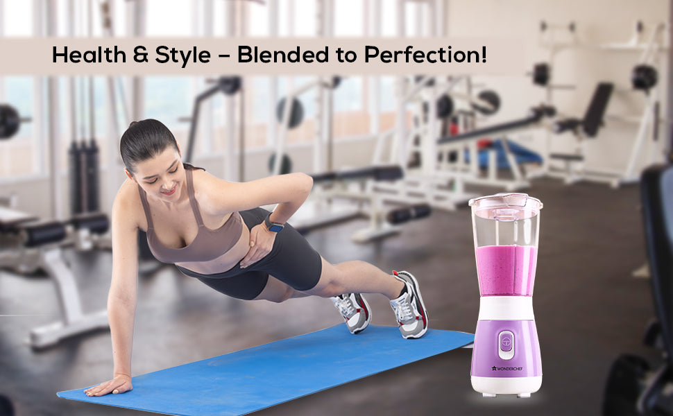 Orchid Personal Blender, 250W Copper Motor, 600ml Transparent Jar, Stainless Steel Blades for Perfect Blending, Hassle Free Blending of Fruits & Vegetable Juices, Protein Shakes, Smoothies