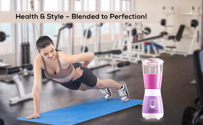 Orchid Personal Blender, 250W Copper Motor, 600ml Transparent Jar, Stainless Steel Blades for Perfect Blending, Hassle Free Blending of Fruits & Vegetable Juices, Protein Shakes, Smoothies