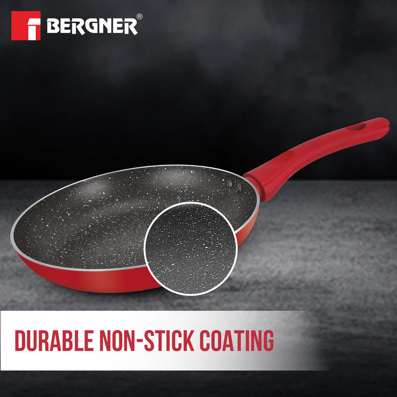 Bergner Bellini Plus Non-Stick 4 Pcs Cookware Set - Induction Bottom