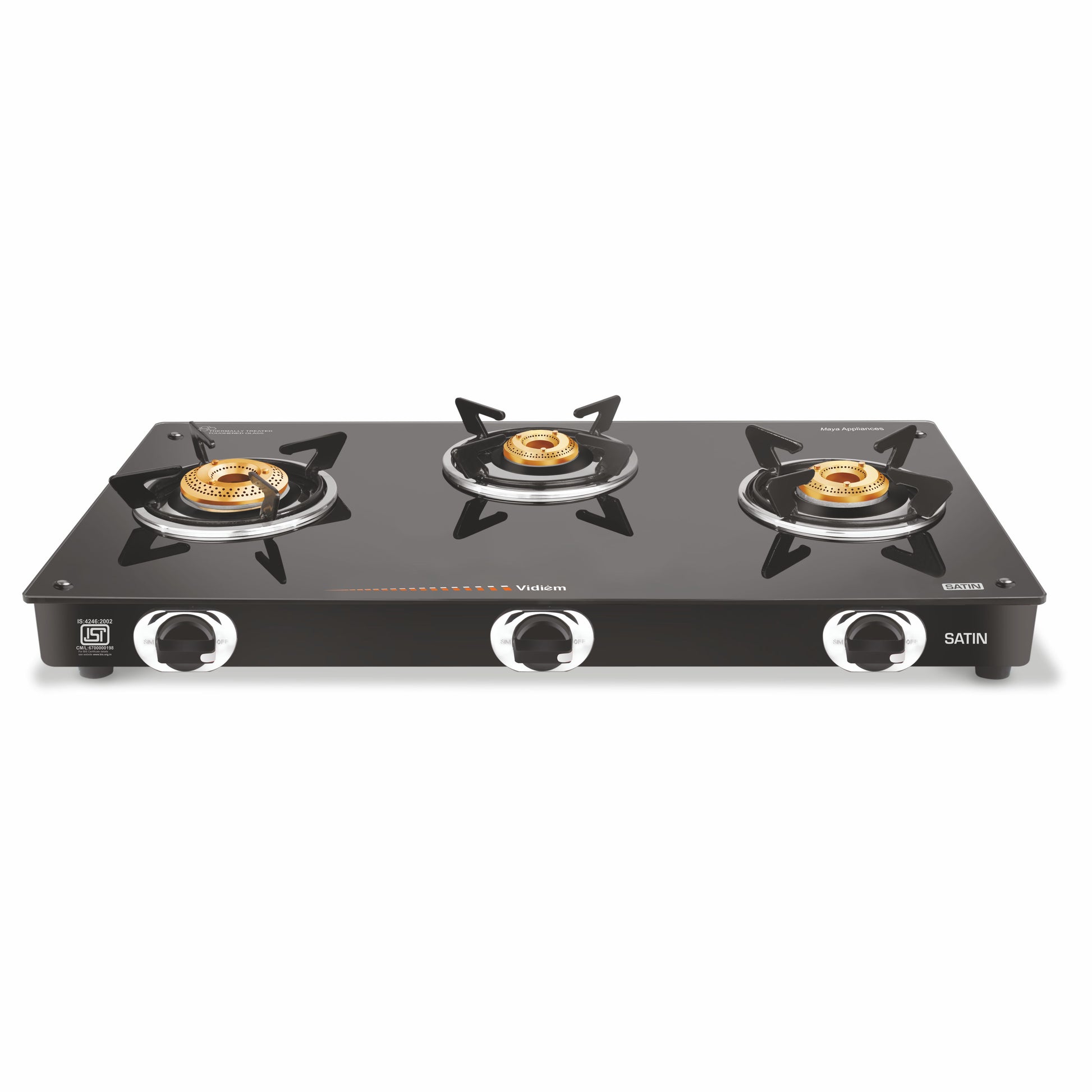 VIDIEM SATIN 3 Burner GAS STOVE