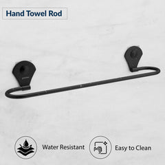 Plantex 24 Inch Self-Adhesive Stainless Steel Towel Hanger/Bathroom Towel Holder for Wall Without Drill/Towel Hanger Stand/Bathroom Accessories - (Royal, Black)-3