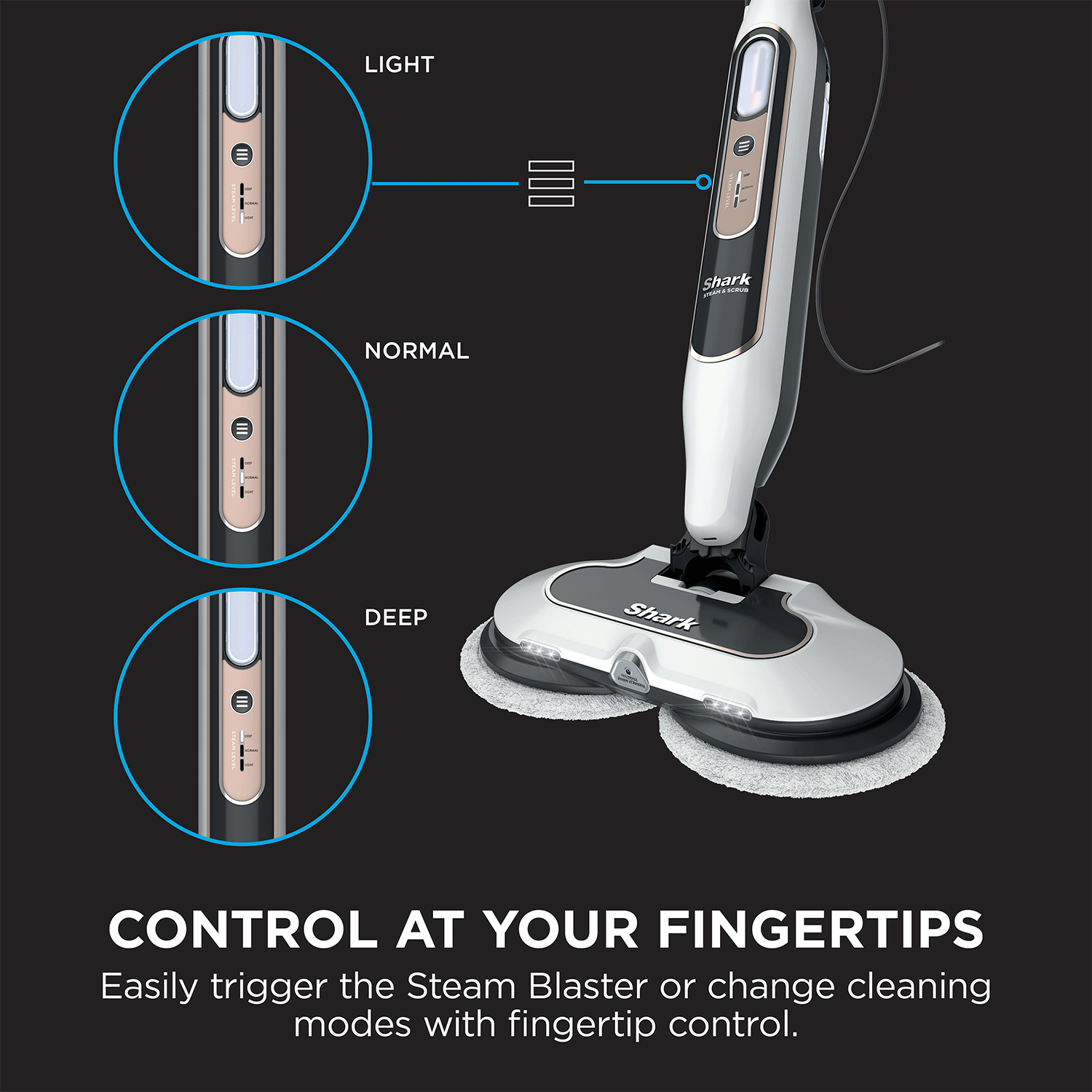 Shark Steam & Scrub Steam Mop (S8201) | Automatic Steam & Scrub