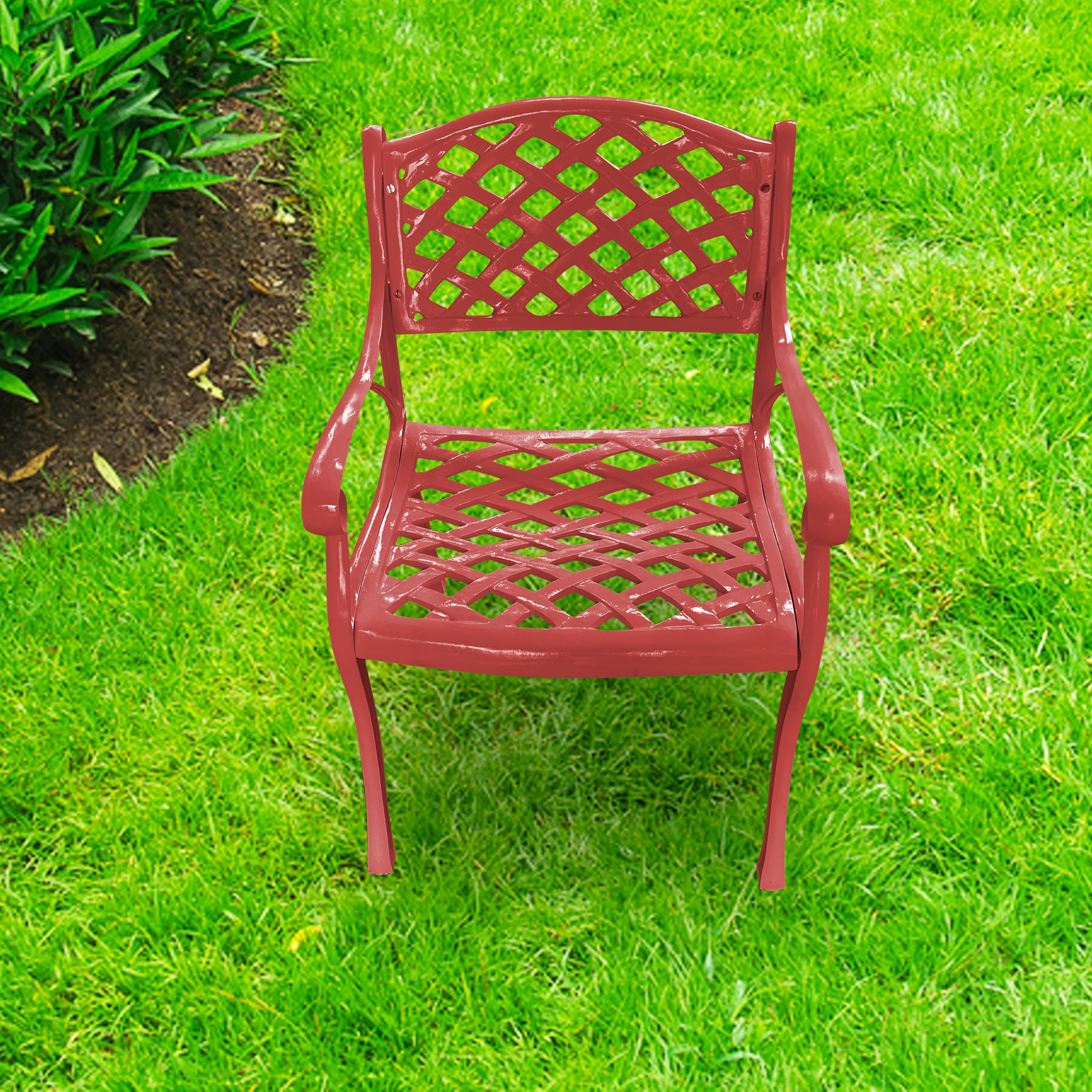 Ferri Cast Aluminium Garden Patio Single Seater Chair