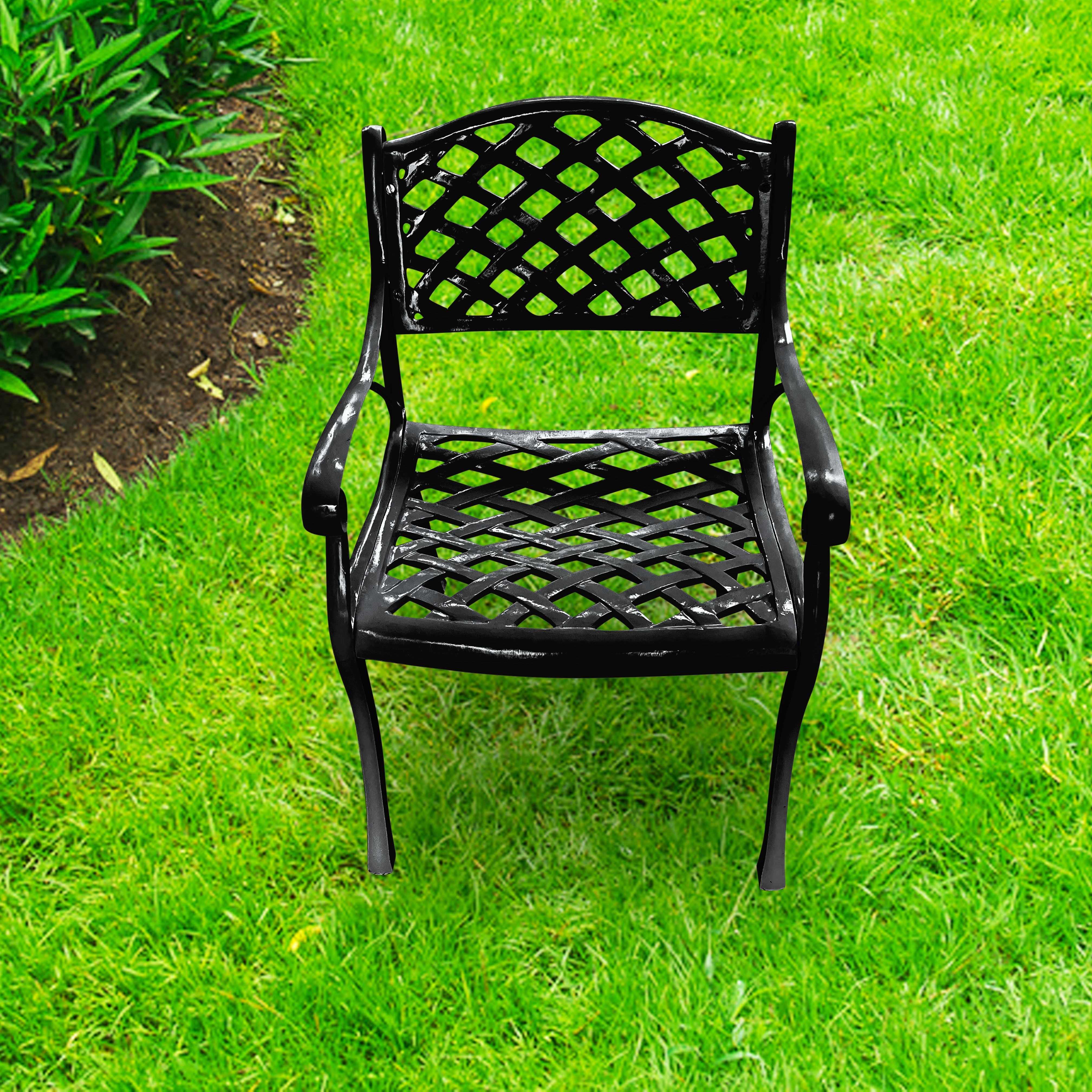 Ferri Cast Aluminium Garden Patio Single Seater Chair