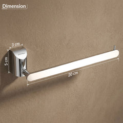 Plantex Smero Pure Brass Hand Towel Hanger/Towel Holder for Washbasin/Napkin Hanger for Wash Basin/Bathroom Accessories (Chrome Finish) Superb-2
