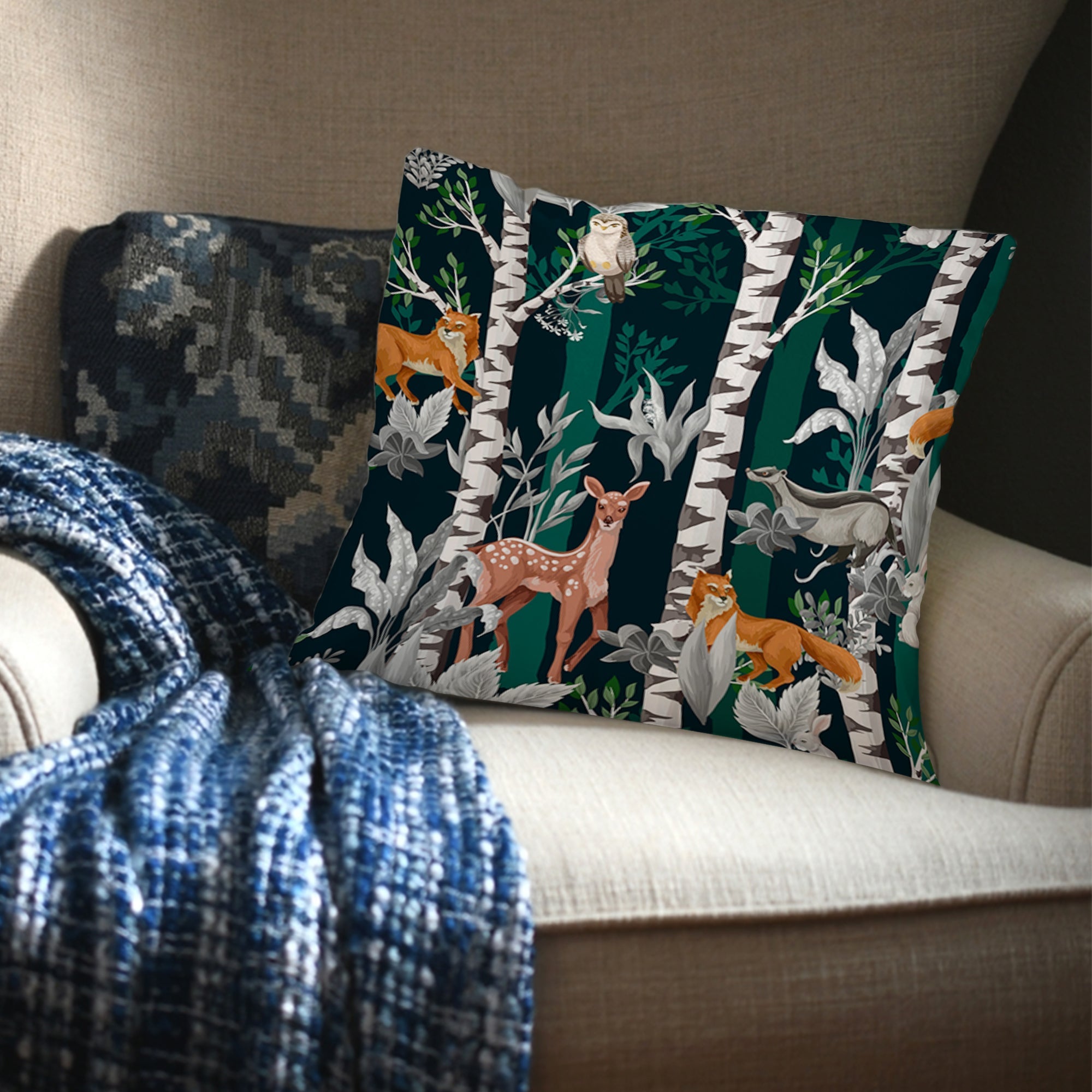 Outdoor Fabric Print Pillow 31