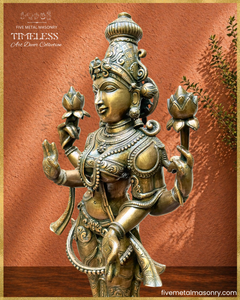 Lakshmi Panchaloha Bronze Icon - 20" Standing - Timeless Collection