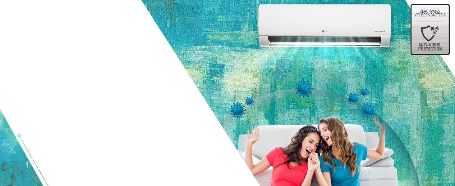 LG 1 Ton 5 Star AI Dual Inverter Split Ac (Copper, Super Convertible 6-In-1 Cooling, 4 Way Swing, HD Filter with Anti-Virus Protection, TS-Q14ENZE, White)