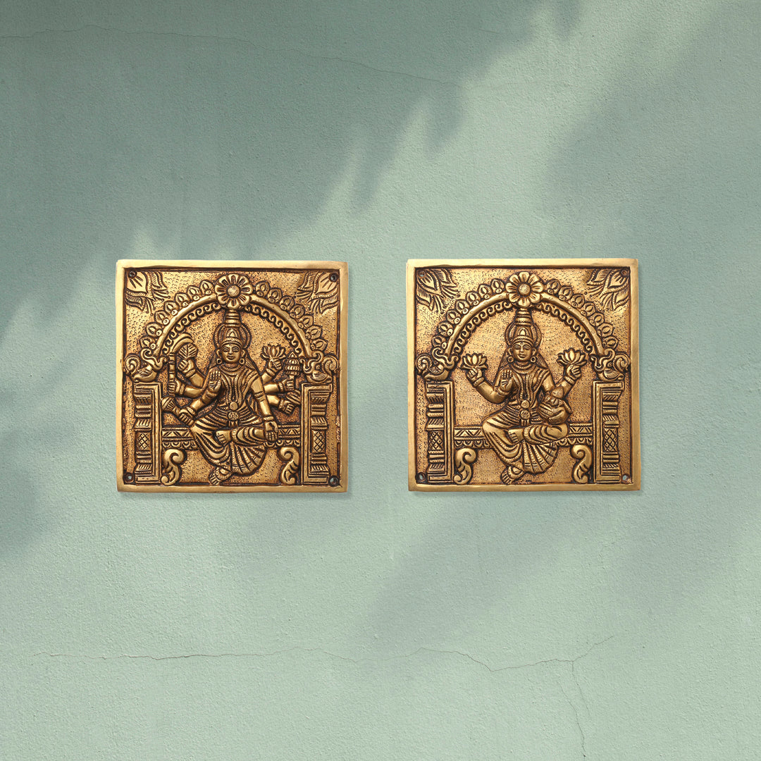 Brass Superfine Ashtalakshmi Wall Hanging Set