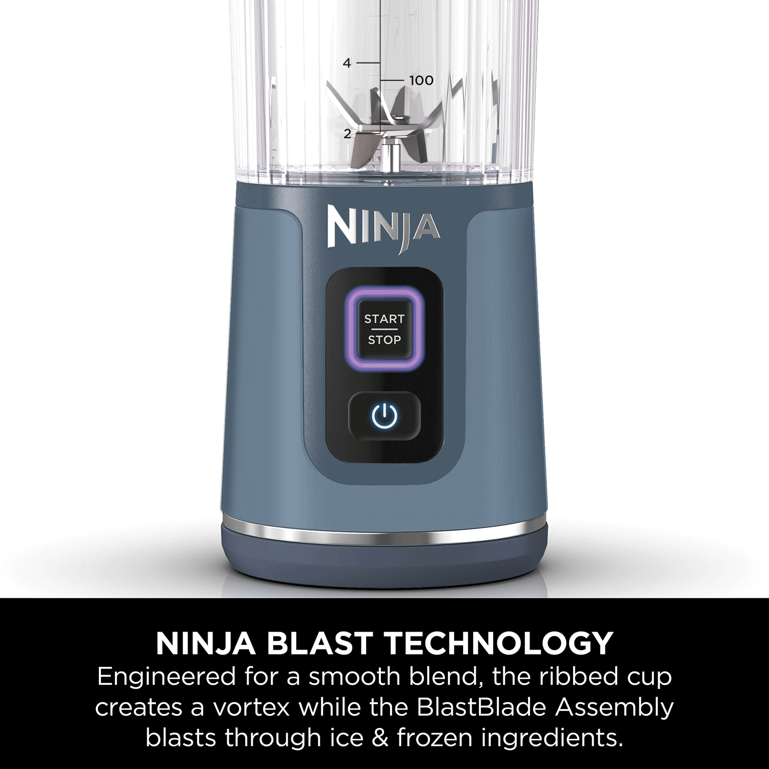 Ninja Blast Portable Cordless Blender (BC151IN) | 530ml, USB-C Rechargeable | Leak-Proof Lid