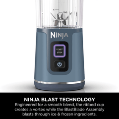 Ninja Blast Portable Cordless Blender (BC151IN) | 530ml, USB-C Rechargeable | Leak-Proof Lid