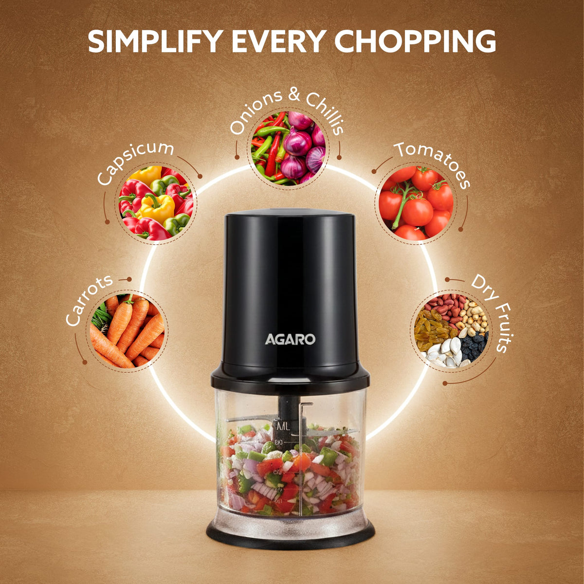AGARO Elegant Vegetable Chopper