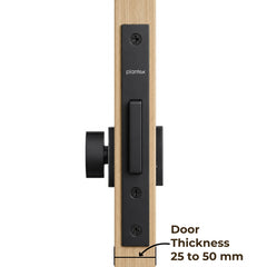 Plantex Dead Lock for Main Door/Lock with Brass 70mm Cylinder with Lock Body and 3 Computerized Keys - Pack of 1 (Z-Black)-3