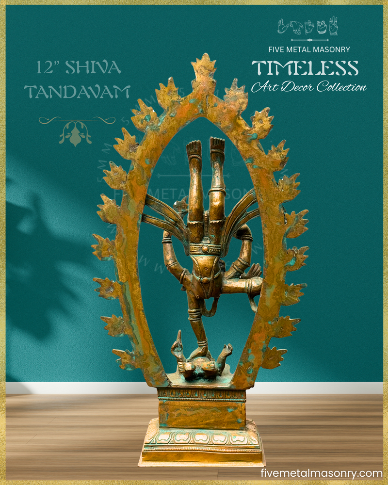 Shiva Tandavam Panchaloha Bronze Icon - 12"- Timeless Collection