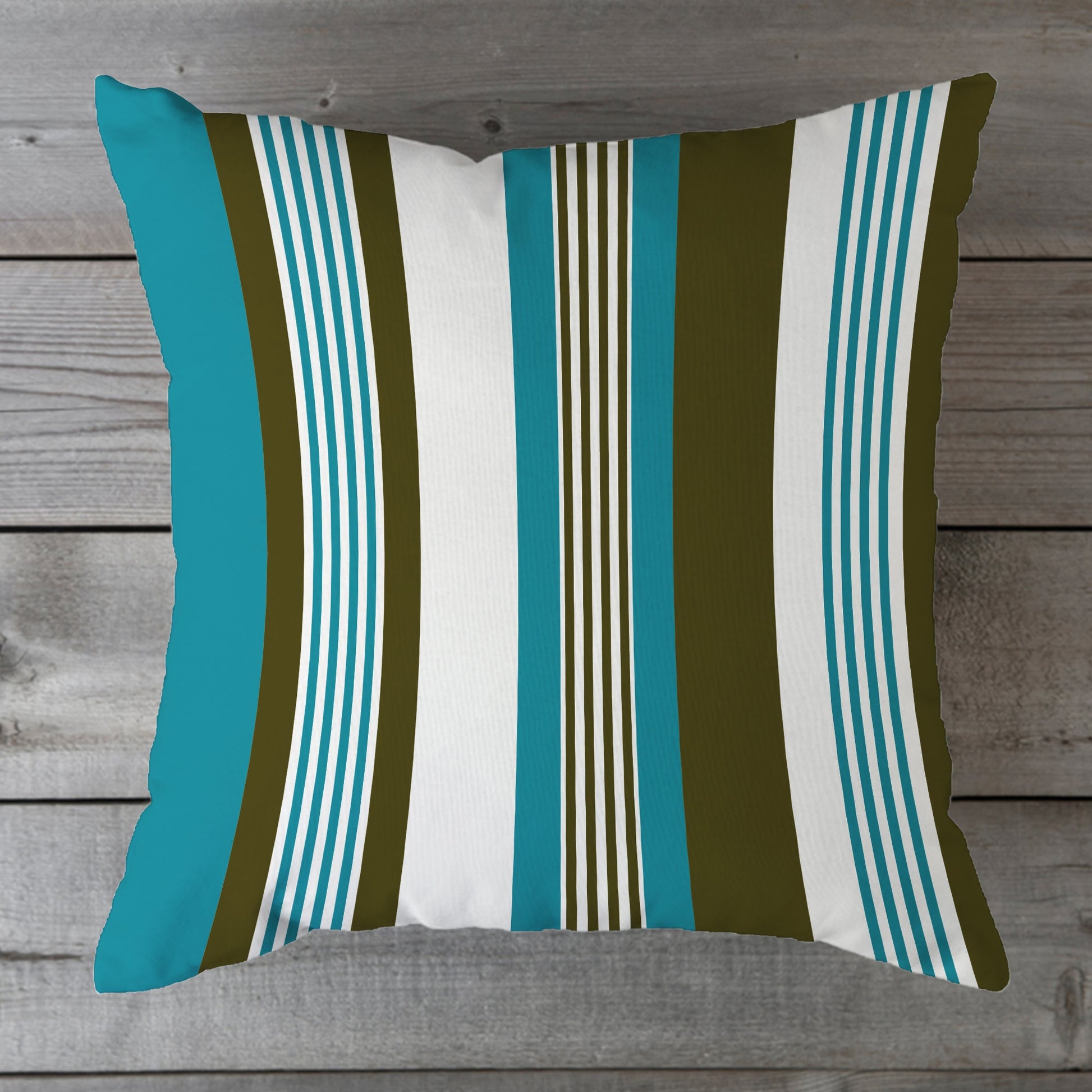 Outdoor Fabric Stripe Pillow Shade No 4