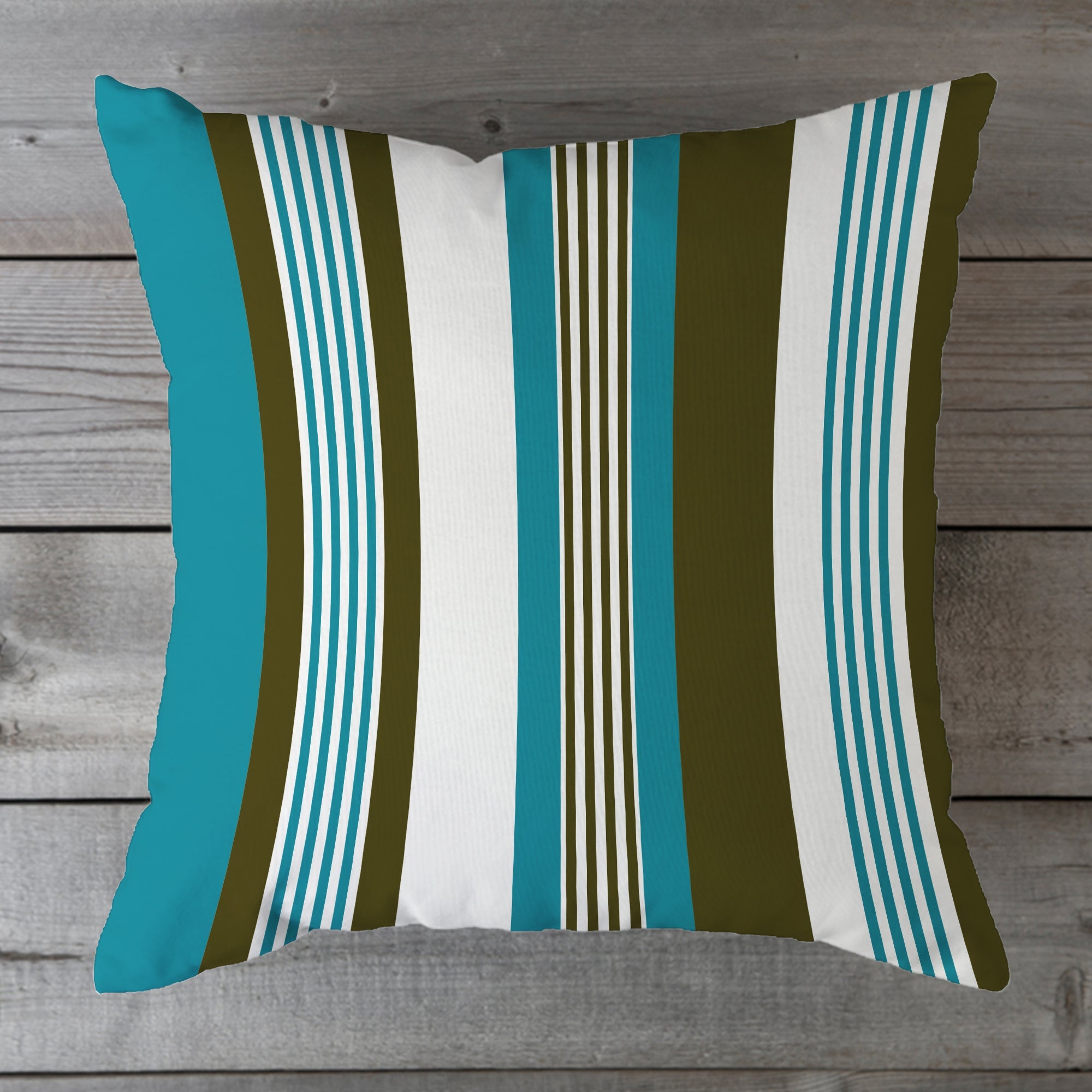 Outdoor Fabric Stripe Pillow Shade No 4