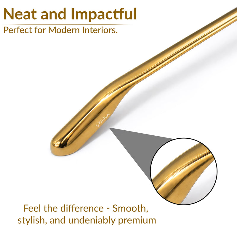 Plantex Cabinet Handle/288mm Handle for Wardrobe/Kitchen Handle/Pull-Push Handle for Home/Office - Pack of 1 (Gold) (Model APS-PH-101)-4