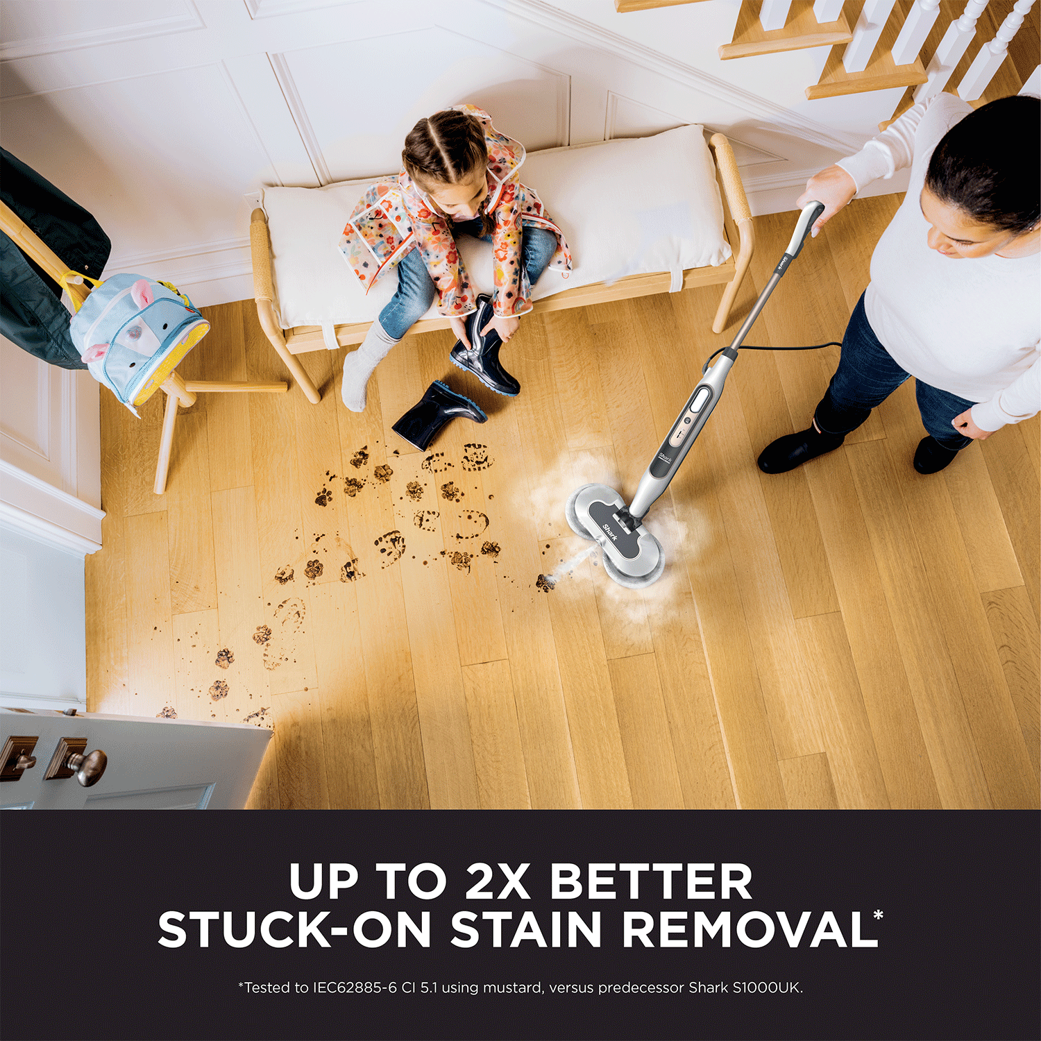Shark Steam & Scrub Steam Mop (S8201) | Automatic Steam & Scrub