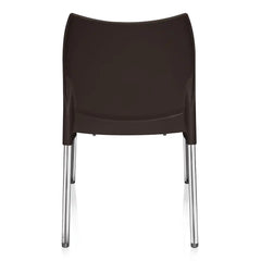 Nilkamal Novella 07 Plastic Armless Chair (Season Rust Brown)