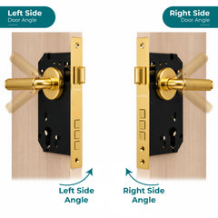 Plantex Mortise Door Lock Set with Brass Cylinder & Keys/Heavy-Duty Main Door Lock Body - Pack of 1 (PVD Gold)-4