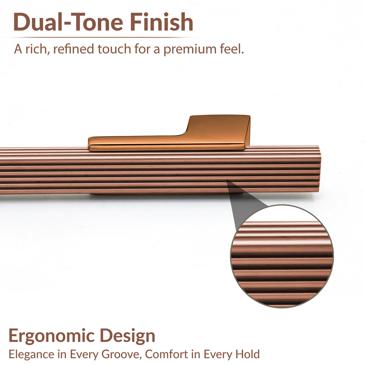 Plantex Aluminium Cabinet Handle/900mm Wardrobe Handle for Home/Cupboard Door Pull-Push Handles for Office - Pack of 1 (DTC-5580, Rose Gold)-4