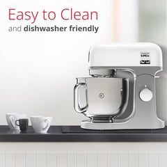 Kenwood kMix Stand Mixer for Kitchen | KMX750WH | 1000W | 5L Mixing Bowl | Metal Body | 1-Year Warranty | Free Installation