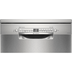 BOSCH Series 6 14 Place Settings Free Standing Dishwasher with Glass Protection Technology (No Pre-rinse Required, Silver)