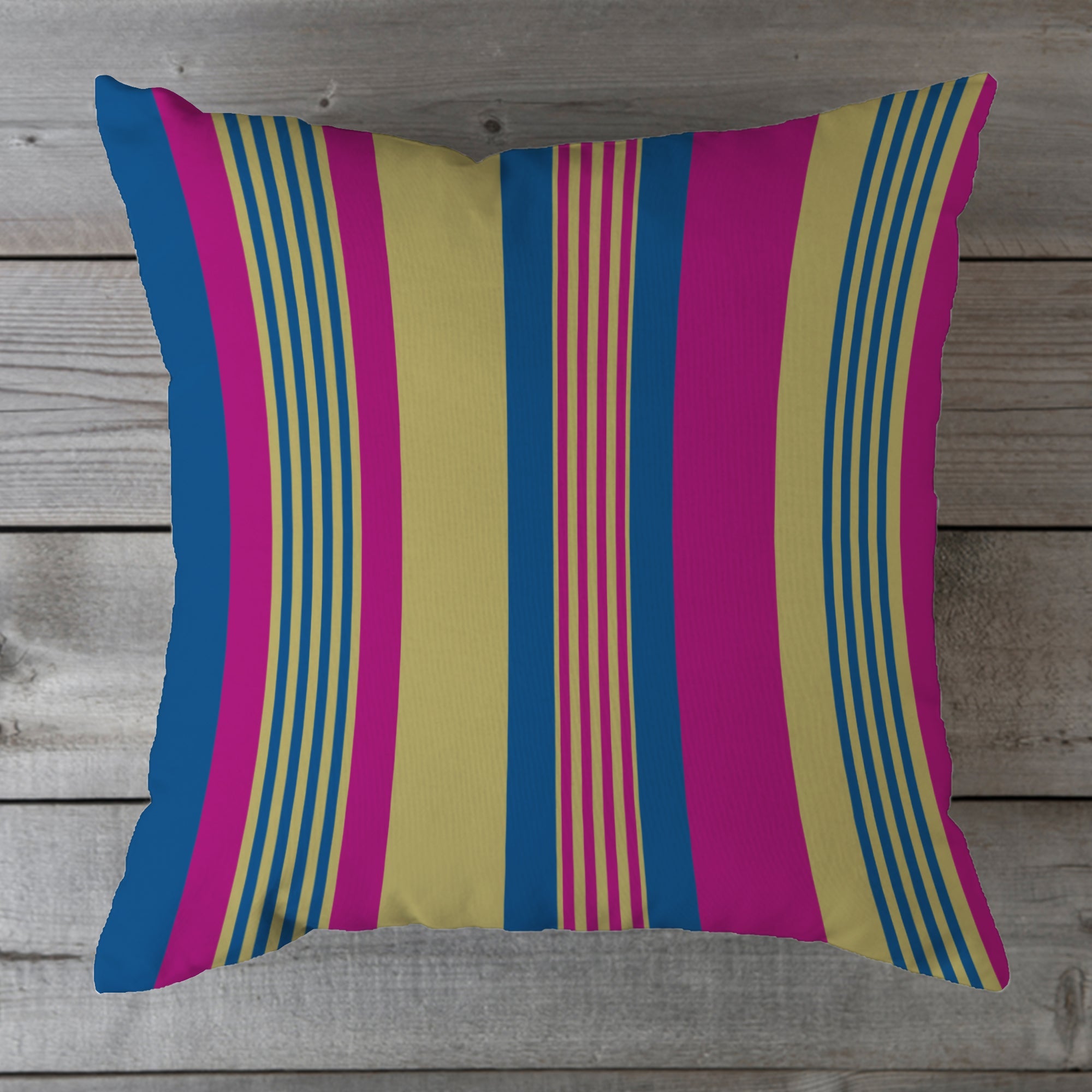 Outdoor Fabric Stripe Pillow Shade No 5