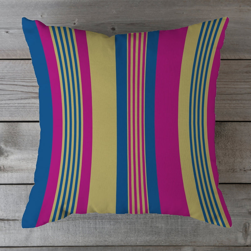 Outdoor Fabric Stripe Pillow Shade No 5