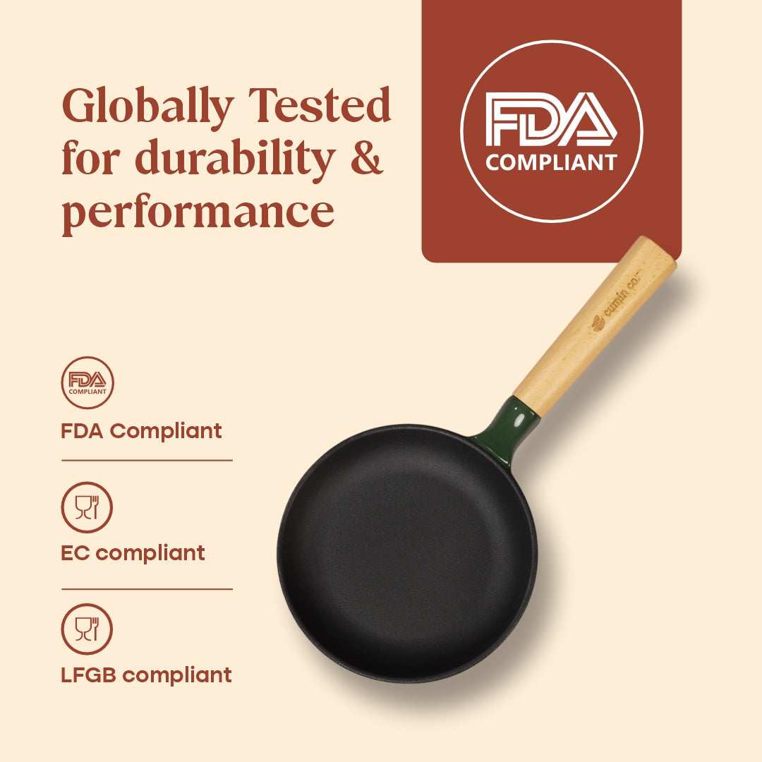 No. 6 Enamel Cast Iron Pan (16cm)