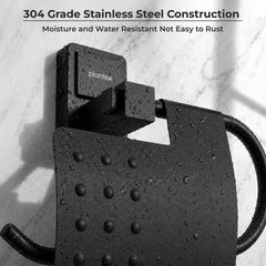 Plantex 304 Garde Stainless Steel Toilet Paper Roll Holder/Toilet Paper Holder in Bathroom/Kitchen/Bathroom Accessories - Darcy (Black)-4