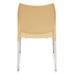 Nilkamal Novella 07 Plastic Armless Chair (Biscuit Brown)