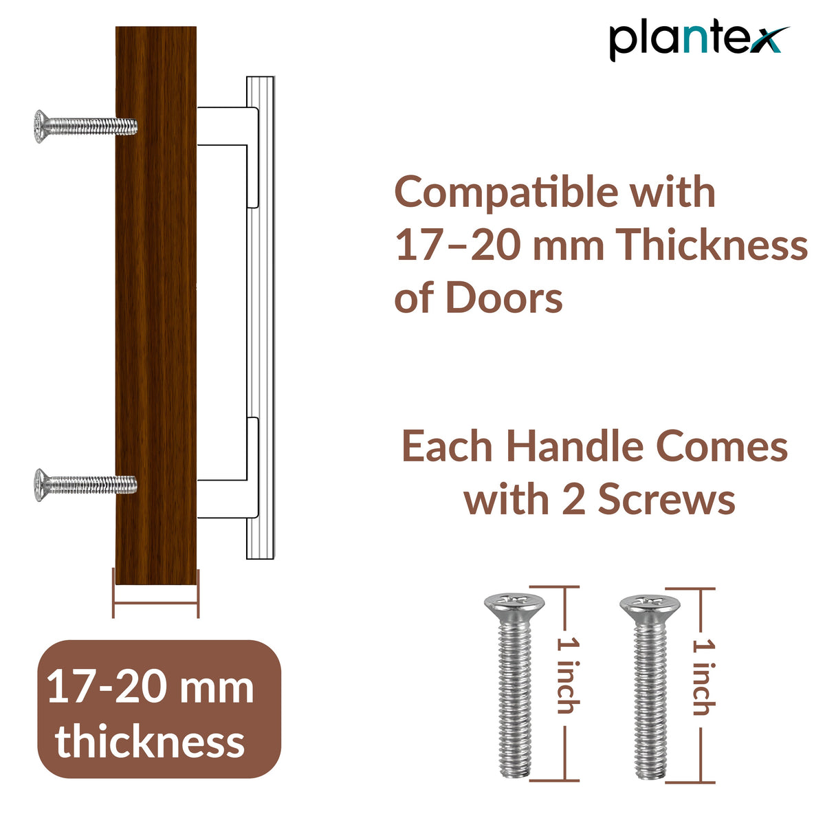 Plantex Aluminium Cabinet Handle/900mm Wardrobe Handle for Home/Cupboard Door Pull-Push Handles for Office - Pack of 1 (DTC-5580, Rose Gold)-6