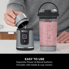 Ninja Blast Portable Cordless Blender (BC151IN) | 530ml, USB-C Rechargeable | Leak-Proof Lid