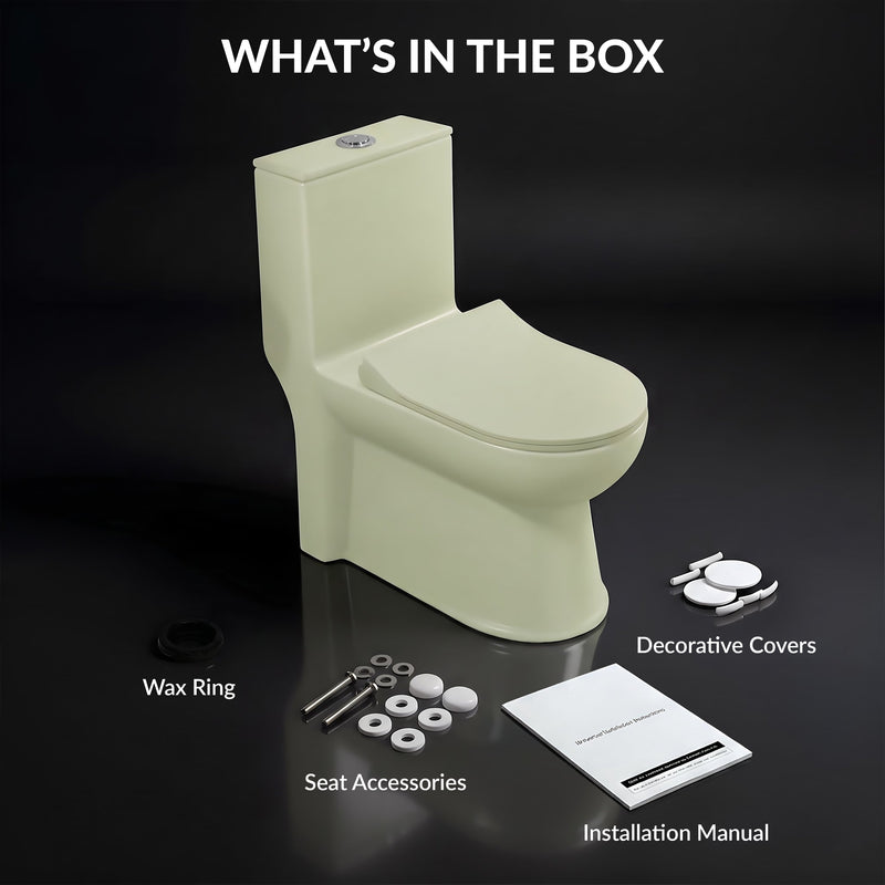 Plantex Platinum Ceramic Rimless One Piece Western Toilet/Washdown Commode for Toilet/Commode With Soft Close Toilet Seat - S Trap Outlet (Thunder)-6